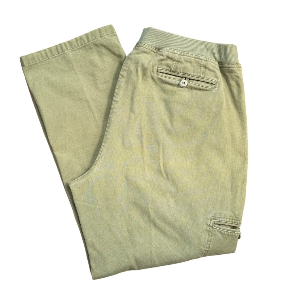 A3 L.L.Bean‎ Classic Fit Olive Green Cotton Blend Cargo Casual Pants